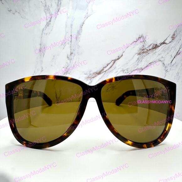 New MIU MIU Sunglasses Aviator Pilot Brown Honey Havana Tortoise main image 15